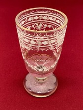 ANTICO VETRO SMALTATO DIPINTO