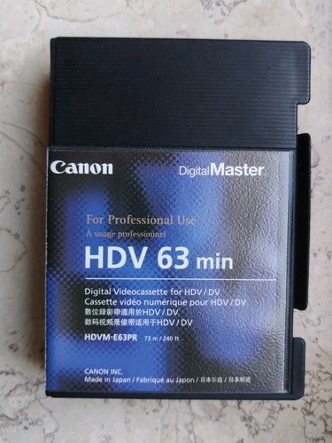 Canon hdv cassetta min - hdv, 63