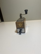 Macina Caffè A Manovella In Legno Ferro Soprammobile Vintage