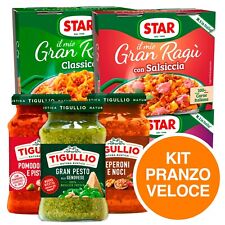 Star e Tigullio Kit Sughi Pronti Gran Ragù e Pesto Condimento Pasta 9 Vasetti