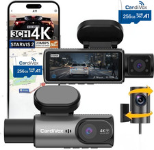 CardiVox A21 Dash Cam 3 canali