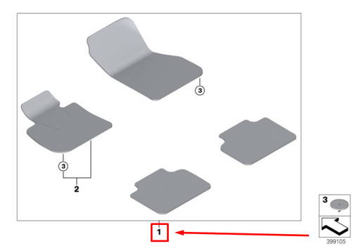 Set tappetini velluto - velluto, bmw