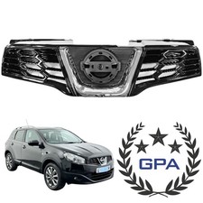 GRIGLIA ANTERIORE NERA MODANATURA CROMATA NISSAN QASHQAI 2010 2011 2012 2013 14