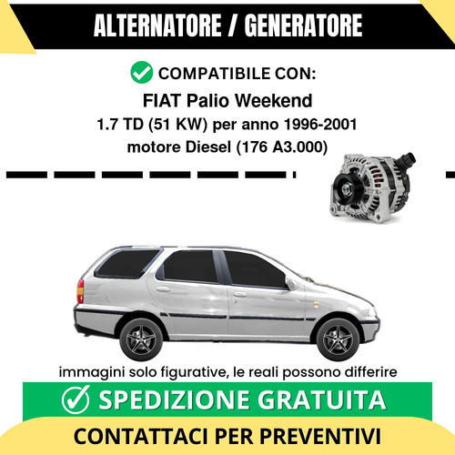 Alternatore fiat palio weekend - palio,