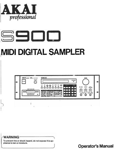 Akai s900 digital sampler - akai,