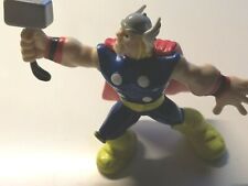 THOR VINTAGE BLUE RED CAPE YELLOW BOOTS 7 CM. MANTELLO ROSSO STIVALI GIALLI