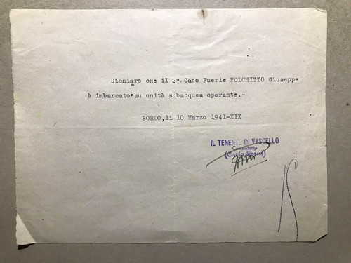 Documento sommergibilista