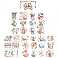 LBP tabella punto croce La grande histoire des Cartes de vœux 3