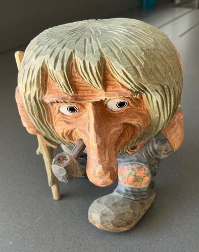 Vintage norwegian hand - vintage, carved