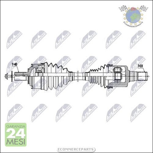Semiasse ajs per volvo v90 - semiasse,