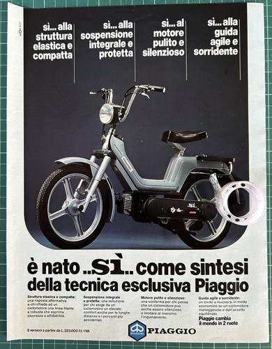 Rara pubblicita piaggio - rara,