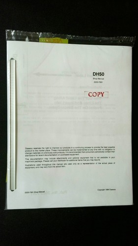 Daewoo dh50 manuale negozio - dh50,