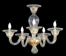 Lampadario veneziano in Vetro