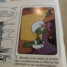 FIGURINA N.8 I PUFFI ALBUM PANINI 1983 ORIGINALE OTTIMA DA RECUPERO