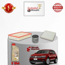 KIT TAGLIANDO 3 FILTRI E OLIO VW TIGUAN II 1.5 TSI 110KW 150CV DAL 2018 ->