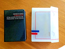 DIZIONARIO GARZANTI INGLESE ITALIANO ediz. 12 x 18 cm  CUSTODIA PLASTICA RIGIDA