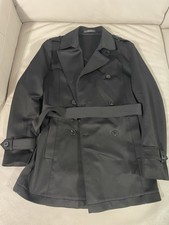 Zara Uomo Nero Trench Cappotto