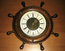 OROLOGIO Timone Legno massiccio da parete Vintage Made West Germany - Leggi bene