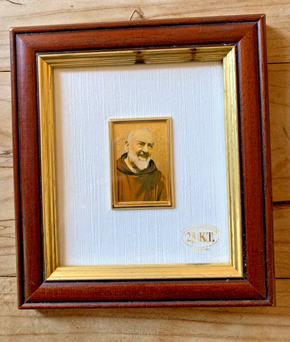 Padre pio quadretto oro - padre, pio-quadretto