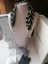 Collana Lunga animalier EMPORIO ARMANI Perle Vetro Smerigliate Trasformabile