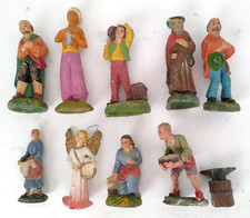 Lotto 9 statuine rare Epoca