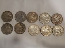 Vaticano 10 monete da 5 lire argento anni vari