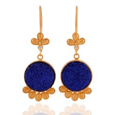 Orecchini design fiori tondi