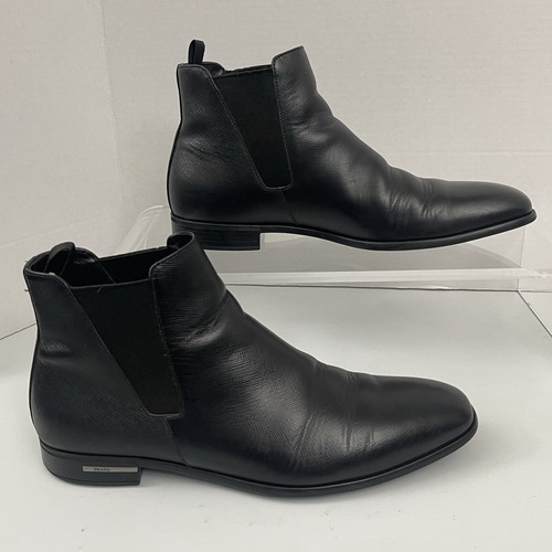 Prada black leather saffiano - prada,