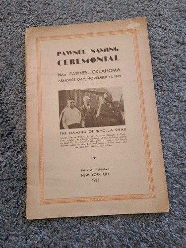 Pawnee naming ceremonial 1932 - ceremonial,