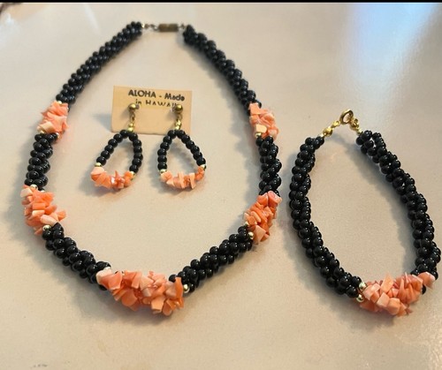 Set orecchini collana corallo