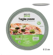 ABM TEGLIA PER PIZZA RUOTO DA FORNO CM 33 EFFETTO PIETRA 