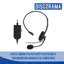 CUFFIE GAMING PS4 PER SONY PLAYSTATION 4  CON MICROFONO MONOCUFFIA COMPATIBILE
