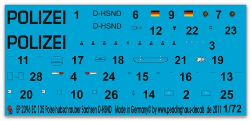 Decalcomanie peddinghaus 72 - peddinghaus, 1/72