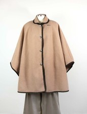 ORIG. SALZBURGER 100% Pure New Boiled Wool Mantella Poncho Coat One Size Austria