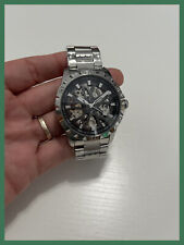 Orologio automatico uomo Meccanico Stile scheletrato acciaio sportivo Scatola