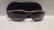 VINTAGE B&L RAY BAN OLYMPIAN I 4 3/4 USA GOLD BROWN WRAP 