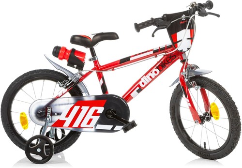 Bici mtb 416 rosso fluo - fluo, con