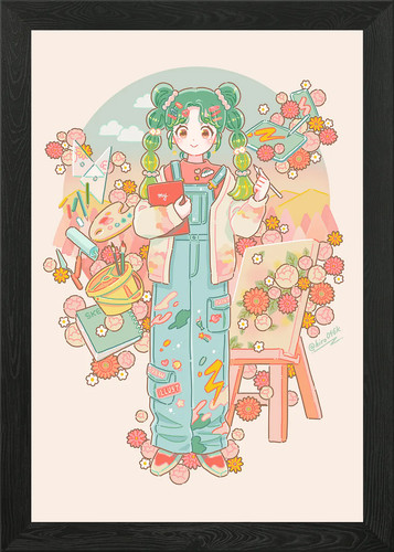 Quadro stampa tela poster - su,