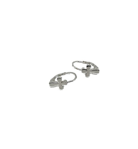 Orecchini argento 925 croce - orecchini,