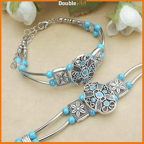Bracciale tibetano turchese - bracciale,