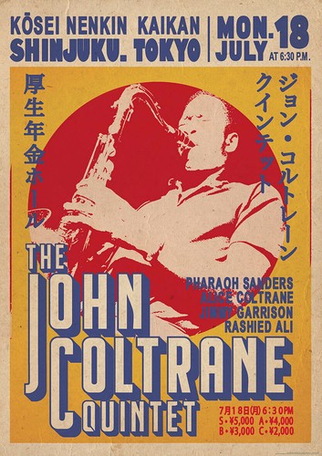 John coltrane quintet - john, poster