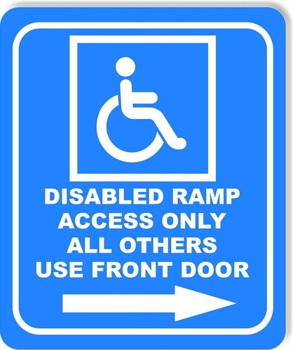 Rampa disabili accesso solo - accesso,