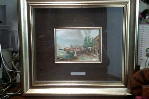 Painting silver plate 925 - painting, on