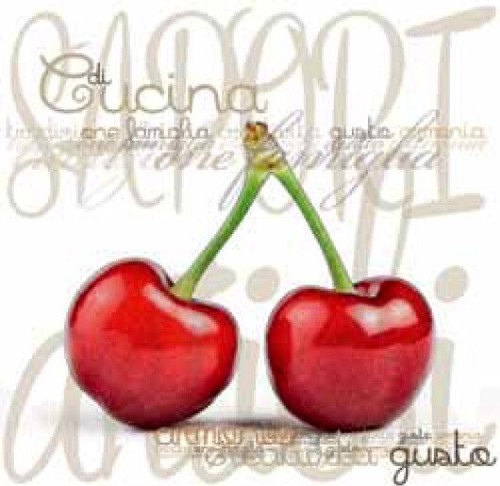 Quadro frutta ciliegie cucina - quadro,