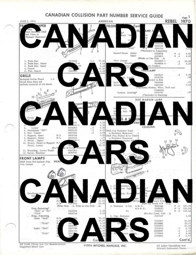 Canada collision numeri - canada,