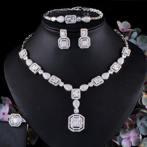 Collana zirconi baguette
