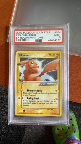 Pikachu holo gold - gold, psa