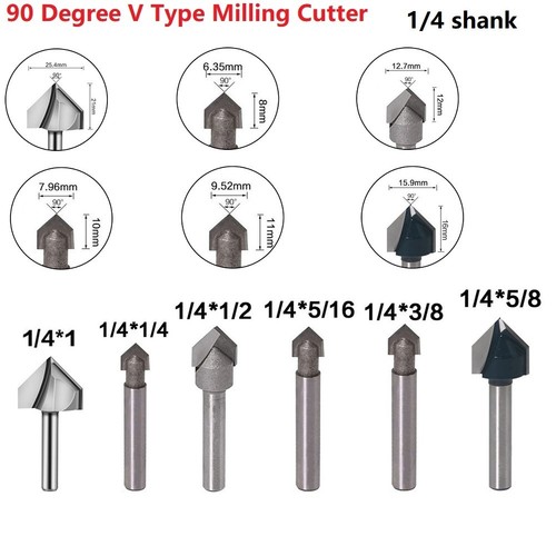Fresa verticale bit 90 - 1x,