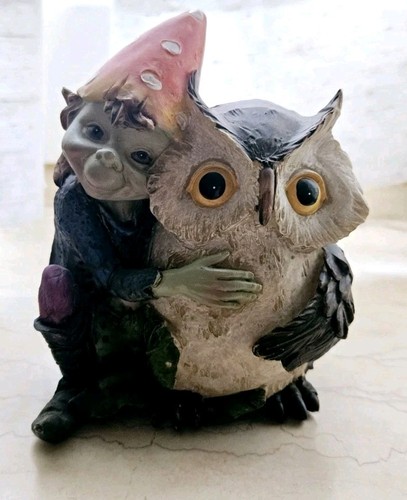 Elfo pixie con gufo folletto - elfo,