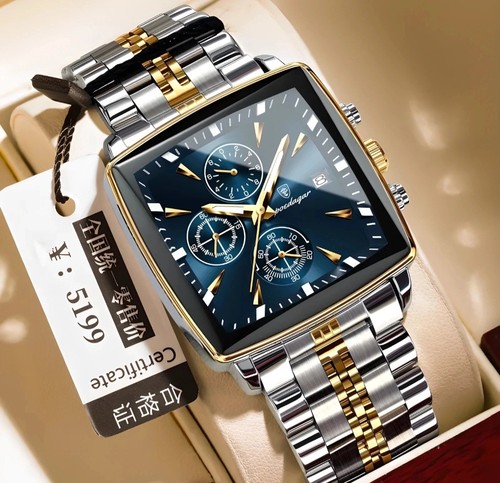 Orologio uomo quarzo quadrato - orologio,